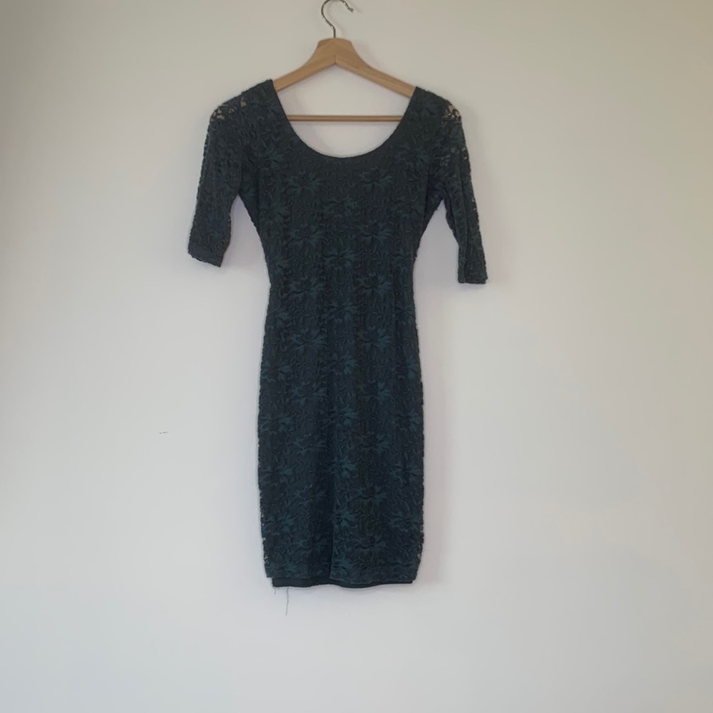 Green Dress from Windsor. Lace. Body Con